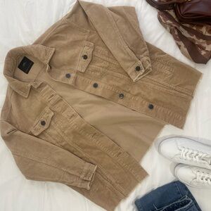 Tan Corduroy Button-Front Shacket | Easy Everyday Layer